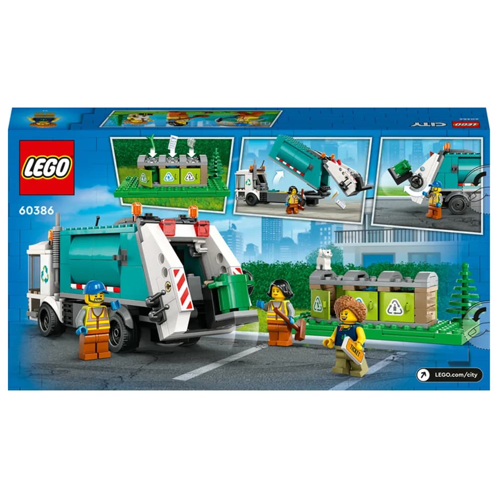 Конструктор LEGO City Сміттєпереробна вантажівка 261дет 60386 фото 10 Конструктор LEGO City Сміттєпереробна вантажівка 261дет 60386 фото 10