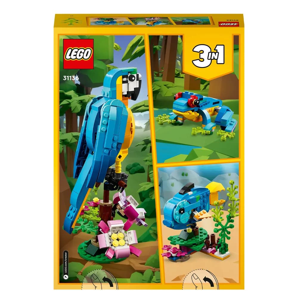 Конструктор Lego Creator Екзотичний папуга 253дет 31136 фото 9 Конструктор Lego Creator Екзотичний папуга 253дет 31136 фото 9