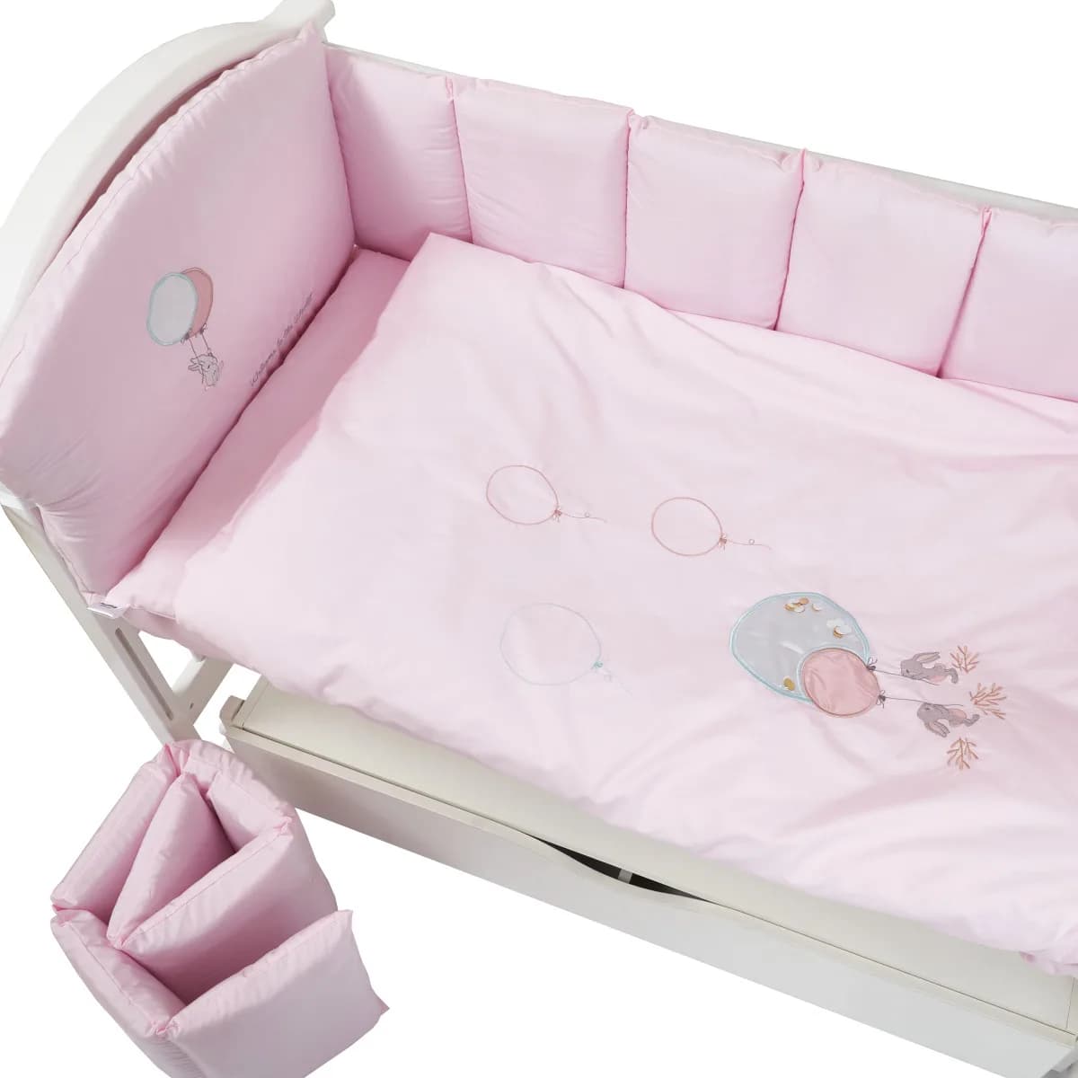 Постільний комплект Babycentre & Twins Welcome to the world 6ел 4012-BTWW-08 pink фото 2 Постільний комплект Babycentre & Twins Welcome to the world 6ел 4012-BTWW-08 pink фото 2