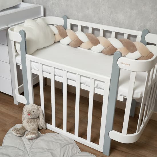 Бампер-косичка Twins 120 см 2020-K3-120-02 Beige Бампер-косичка Twins 120 см 2020-K3-120-02 Beige