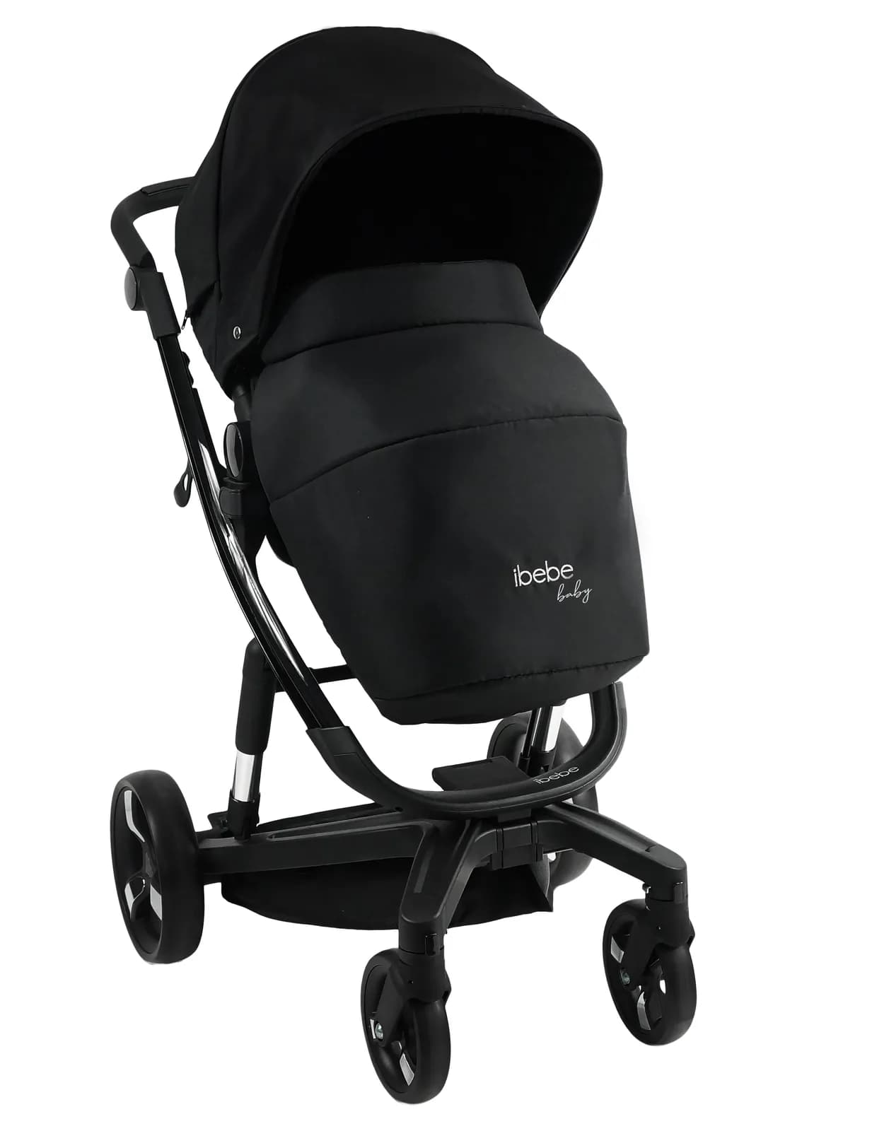 Коляска універсальна 2в1 iBebe i-stop 15 Gloss ib-is-15-gls Black фото 3 Коляска універсальна 2в1 iBebe i-stop 15 Gloss ib-is-15-gls Black фото 3