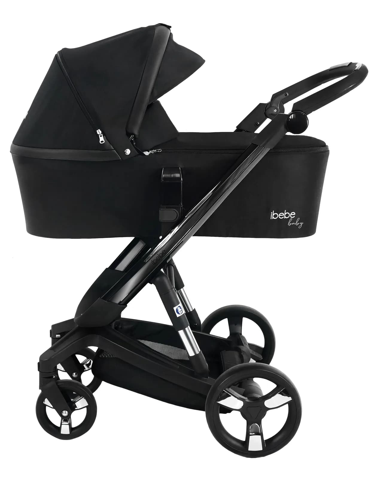 Коляска універсальна 2в1 iBebe i-stop 15 Gloss ib-is-15-gls Black фото 4 Коляска універсальна 2в1 iBebe i-stop 15 Gloss ib-is-15-gls Black фото 4