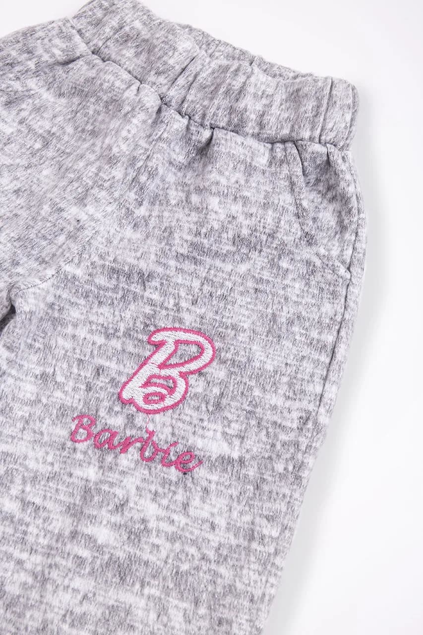 Штаны спорт. утепл. дівчинка "Barbie" 98-122 barbie/сер фото 2 Штаны спорт. утепл. дівчинка "Barbie" 98-122 barbie/сер фото 2