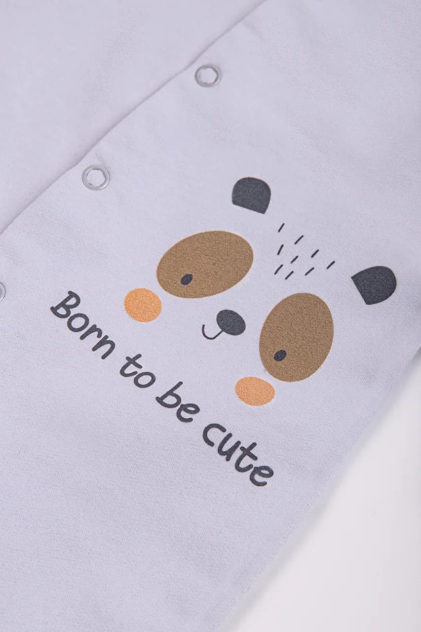 Комбінезон для новонародженого Minikin "Нappy baby" 2428601 -сірий фото 4 Комбінезон для новонародженого Minikin "Нappy baby" 2428601 -сірий фото 4