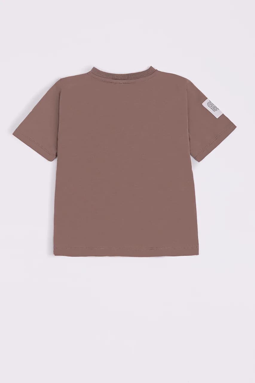 Футболка oversize хлопчик 055 коричневий фото 2 Футболка oversize хлопчик 055 коричневий фото 2