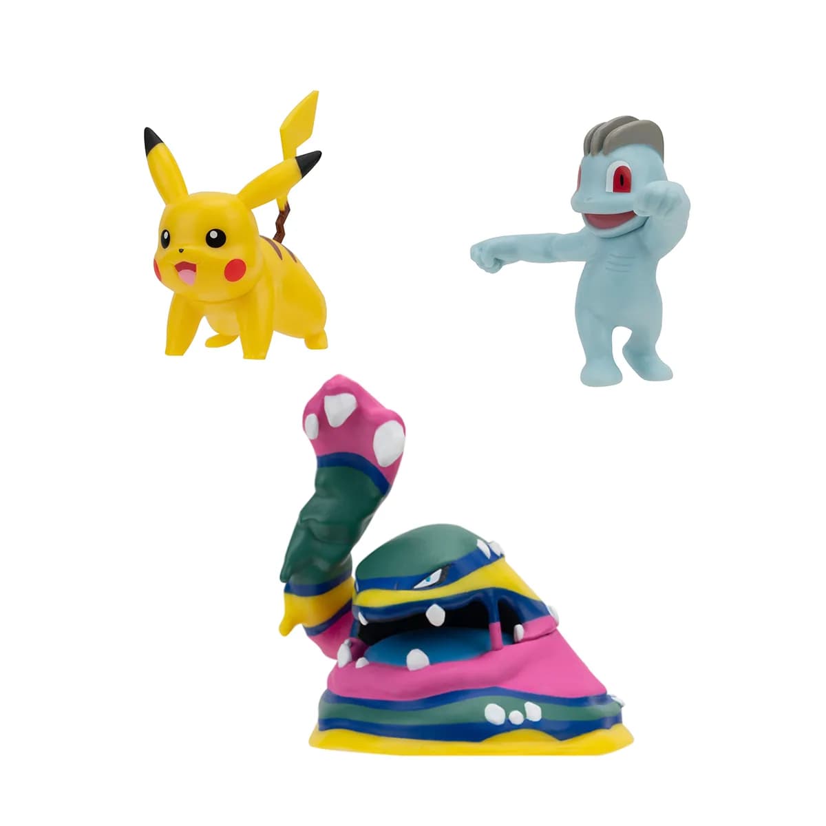Ігровий набір фігурок Pokemon W19 Мачоп, Пікачу, Алола Мака PKW3597 фото 4 Ігровий набір фігурок Pokemon W19 Мачоп, Пікачу, Алола Мака PKW3597 фото 4