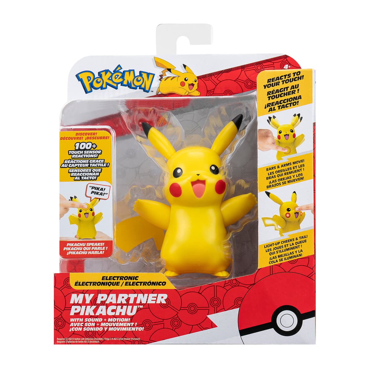 Игрушка интерактивная Pokemon Мой друг Пикачу 11см PKW3901 Игрушка интерактивная Pokemon Мой друг Пикачу 11см PKW3901