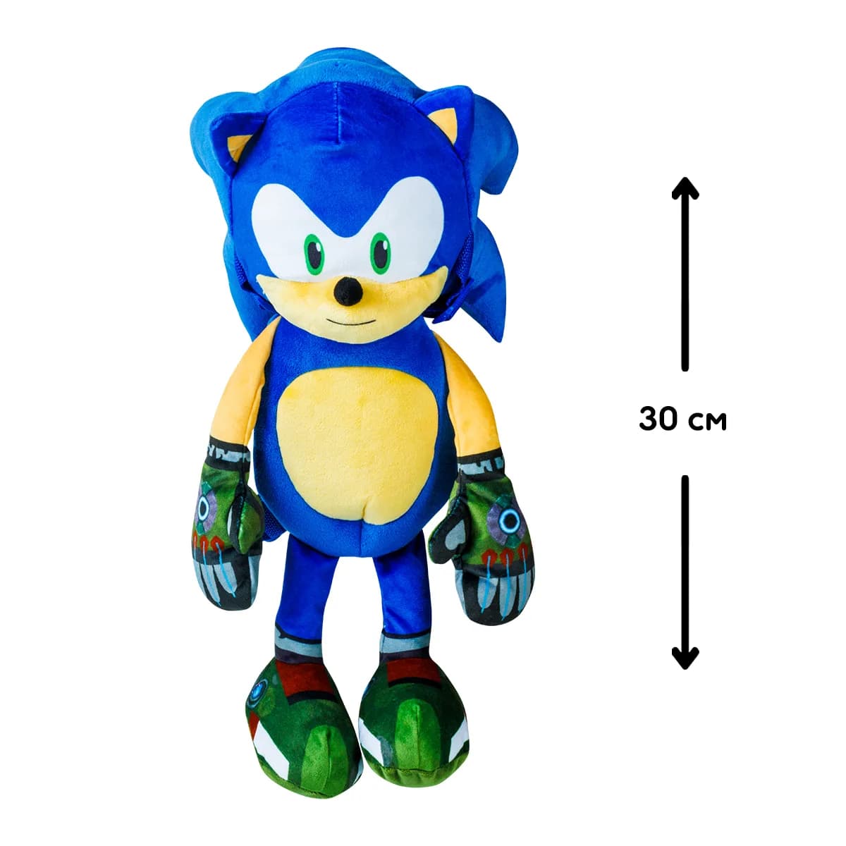 Іграшка-рюкзак м'яка Sonic Сонік 30см SON7020 фото 2 Іграшка-рюкзак м'яка Sonic Сонік 30см SON7020 фото 2