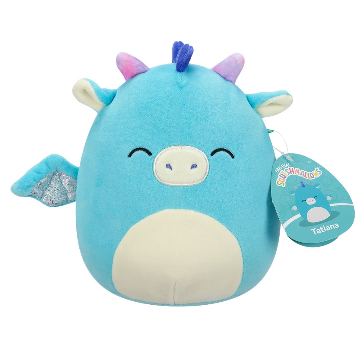 Игрушка мягкая Squishmallows Дракон Татьяна 19см SQCR06614 Игрушка мягкая Squishmallows Дракон Татьяна 19см SQCR06614