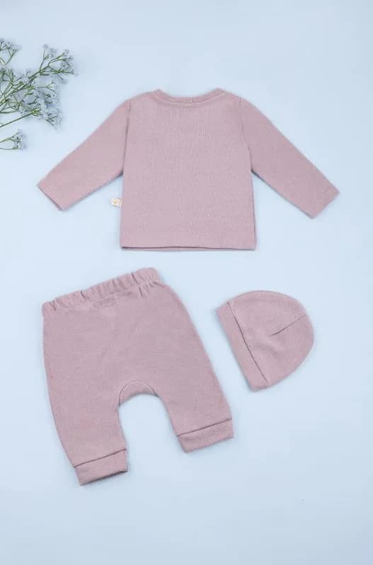 Комплект для новорожденных (кофта+штаны+шапка) 56-74 For my baby 226143 -серый фото 4 Комплект для новорожденных (кофта+штаны+шапка) 56-74 For my baby 226143 -серый фото 4