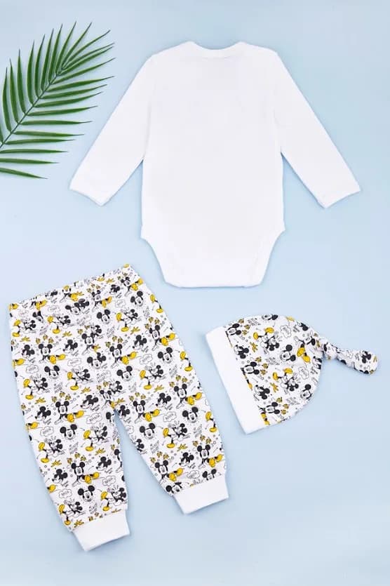 Комплект дитячий (боді+штани+шапочка) 62-86 Disney Mickey MC18314 фото 2 Комплект дитячий (боді+штани+шапочка) 62-86 Disney Mickey MC18314 фото 2