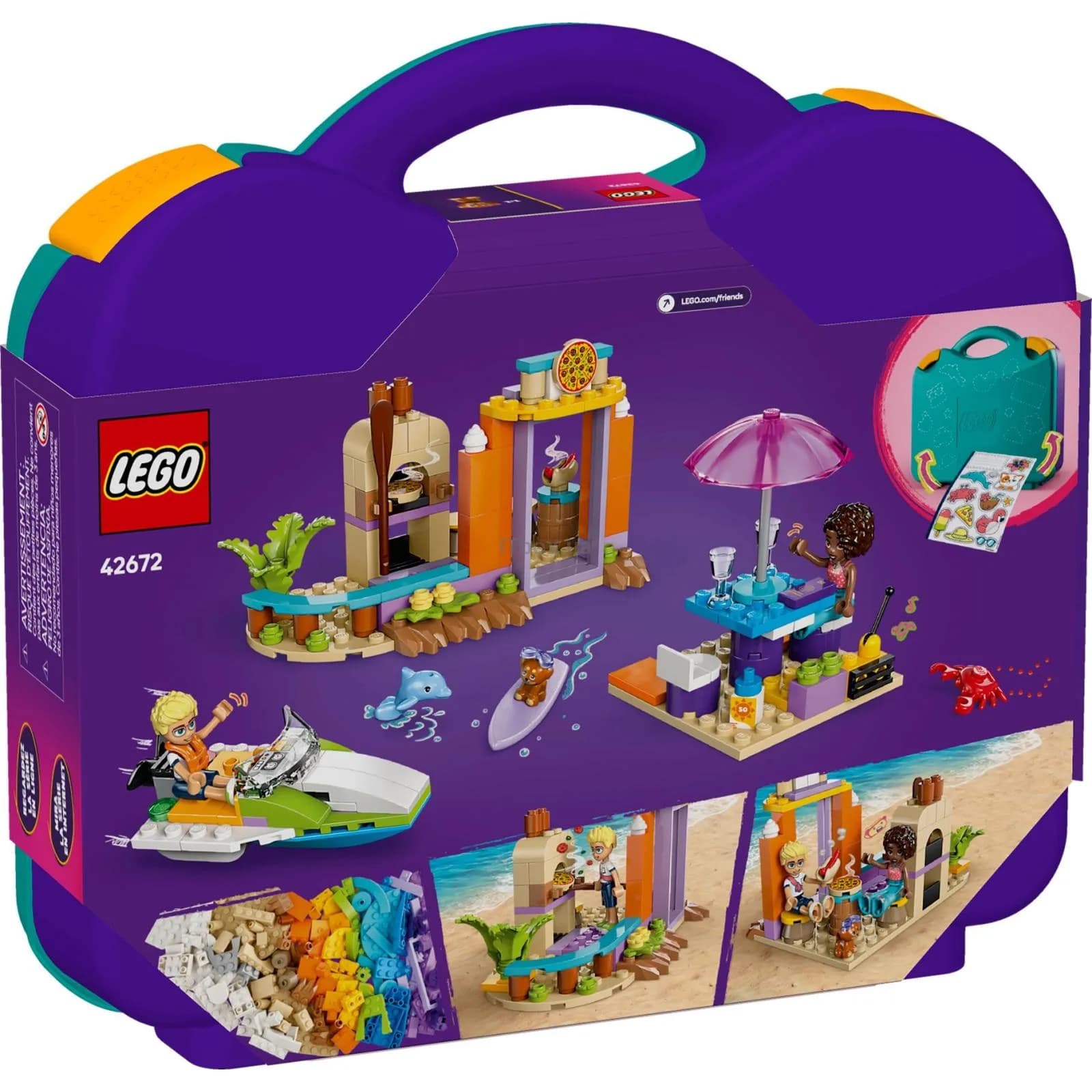 Конструктор Lego Friends Творческий чемодан для путешествий и отдыха на пляже 188дет 42672 фото 2 Конструктор Lego Friends Творческий чемодан для путешествий и отдыха на пляже 188дет 42672 фото 2