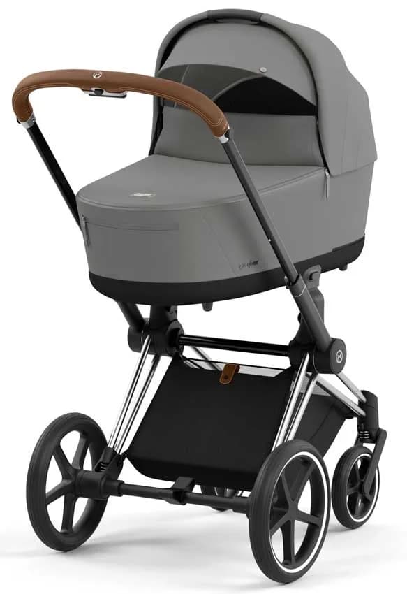 Коляска универсальная 3в1 Cybex Priam 4.0 Mirage Grey/Chrome Brown/Cloud T i-Size 510185409/3 фото 3 Коляска универсальная 3в1 Cybex Priam 4.0 Mirage Grey/Chrome Brown/Cloud T i-Size 510185409/3 фото 3