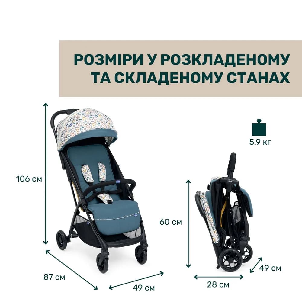 Коляска прогулочная Chicco Glee Stroller 87068.78 фото 6 Коляска прогулочная Chicco Glee Stroller 87068.78 фото 6