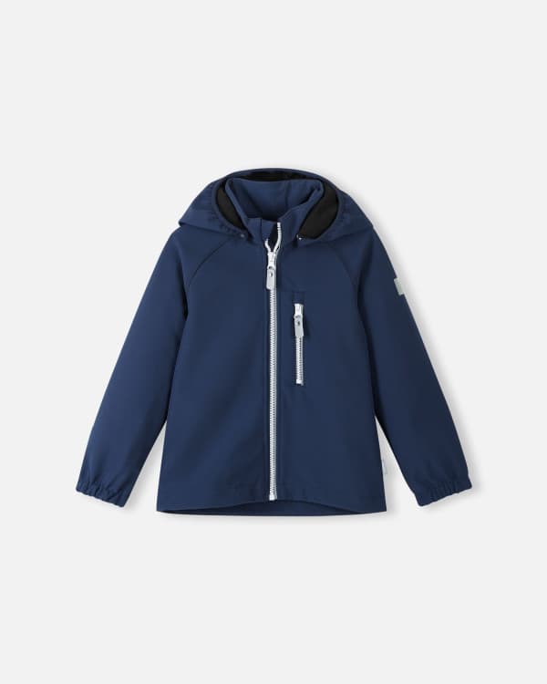 Куртка для мальчика Reima Softshell Vantti темно-синяя Куртка для мальчика Reima Softshell Vantti темно-синяя