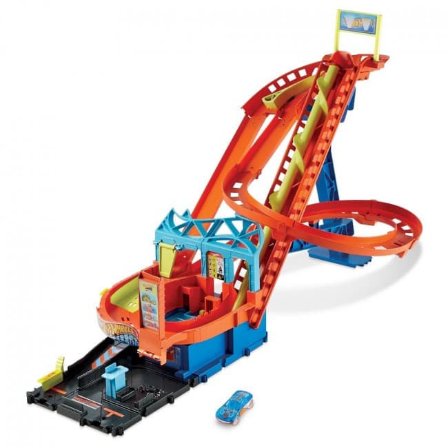 Трек Hot Wheels Гонки на американских горках HDP04 Трек Hot Wheels Гонки на американских горках HDP04