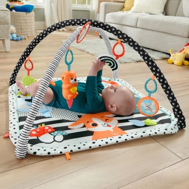 Коврик игровой с дугами Fisher-price 3в1 Веселые развлечения HBP41 фото 3 Коврик игровой с дугами Fisher-price 3в1 Веселые развлечения HBP41 фото 3