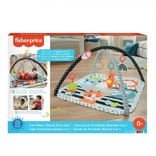 Коврик игровой с дугами Fisher-price 3в1 Веселые развлечения HBP41 фото 2 Коврик игровой с дугами Fisher-price 3в1 Веселые развлечения HBP41 фото 2