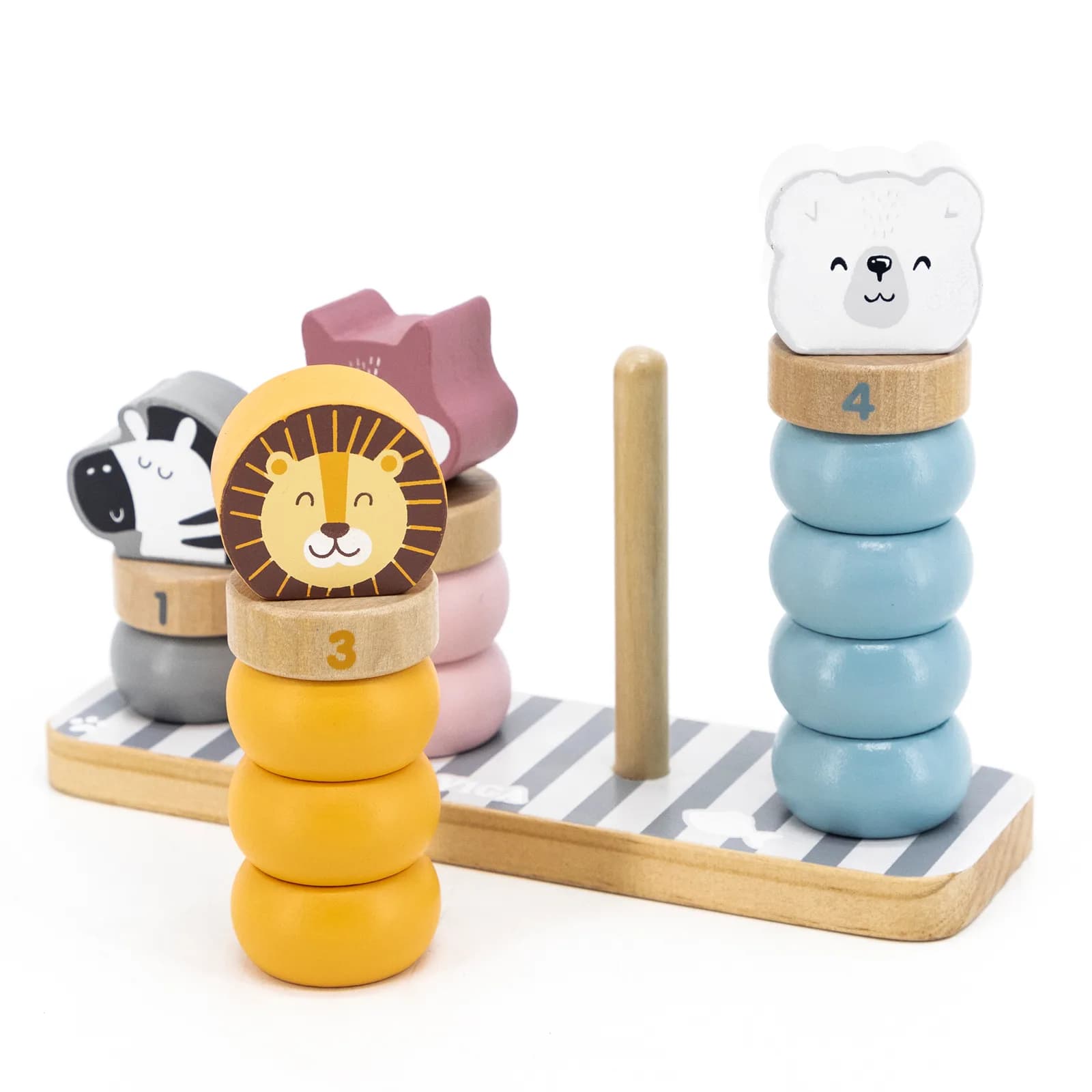 Сортер-пирамидка Viga Toys Зверята 44022 фото 3 Сортер-пирамидка Viga Toys Зверята 44022 фото 3
