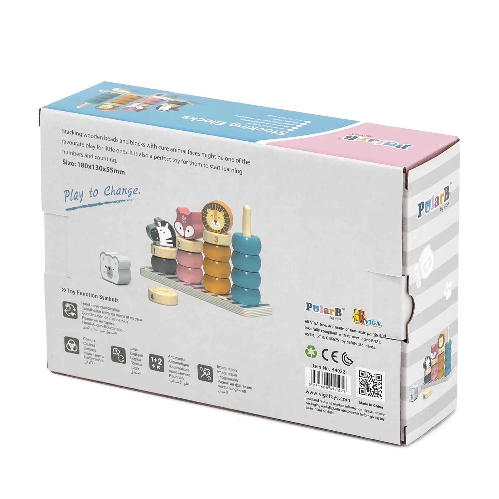Сортер-пирамидка Viga Toys Зверята 44022 фото 8 Сортер-пирамидка Viga Toys Зверята 44022 фото 8
