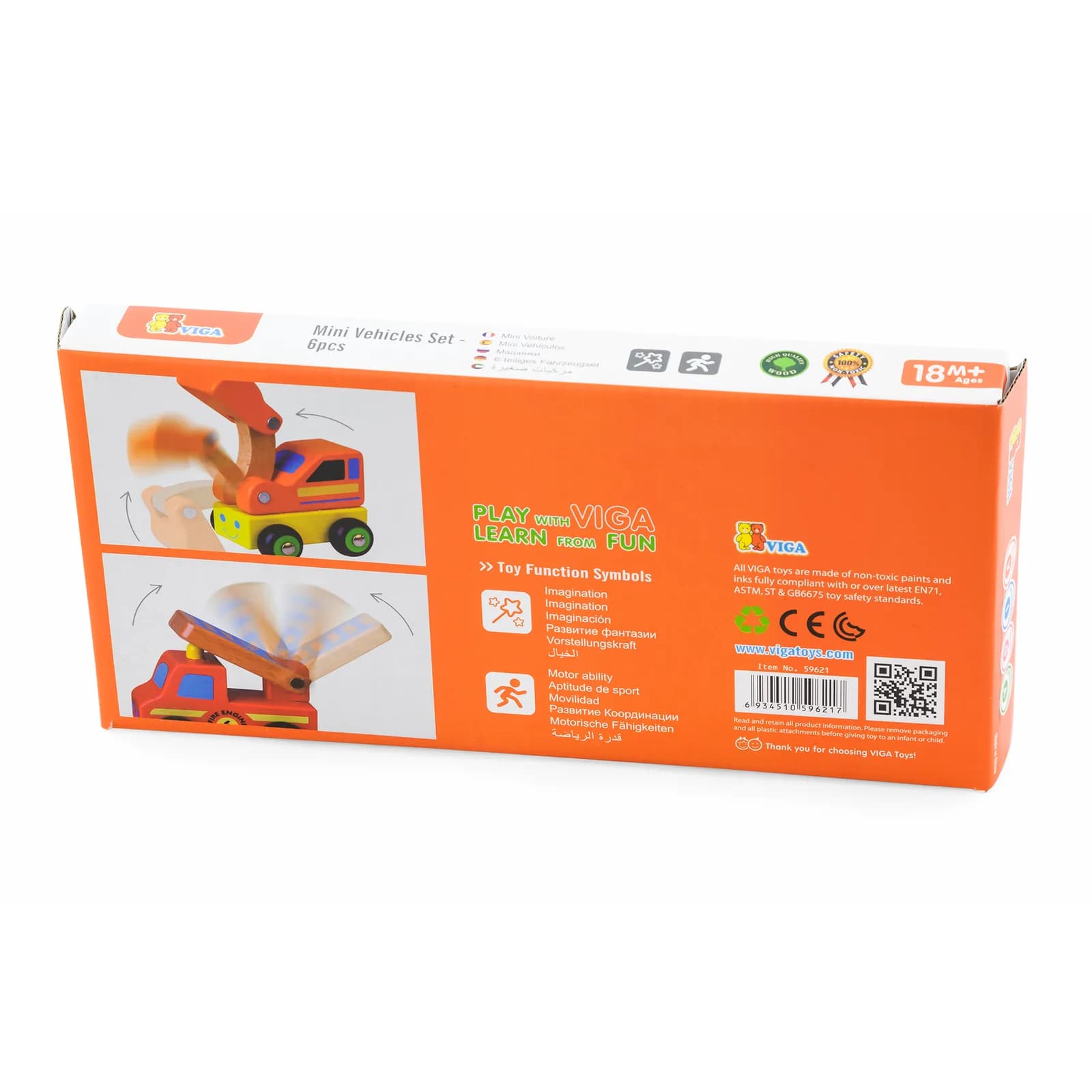 Машины деревянные Viga Toys 6шт 59621 фото 5 Машины деревянные Viga Toys 6шт 59621 фото 5