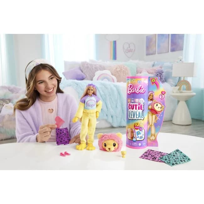 Лялька Barbie Cutie Reveal Левеня HKR06 фото 3 Лялька Barbie Cutie Reveal Левеня HKR06 фото 3