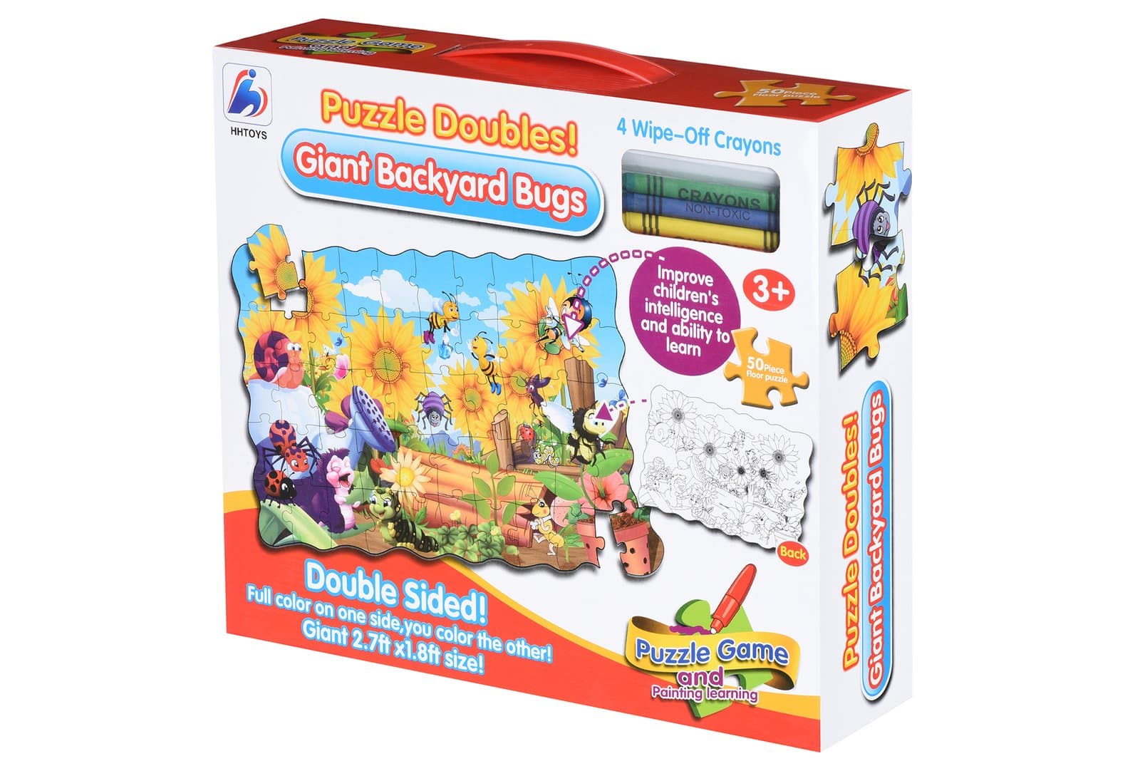 Пазл-раскраска Same Toy Жуки на заднем дворе 2032Ut Пазл-раскраска Same Toy Жуки на заднем дворе 2032Ut