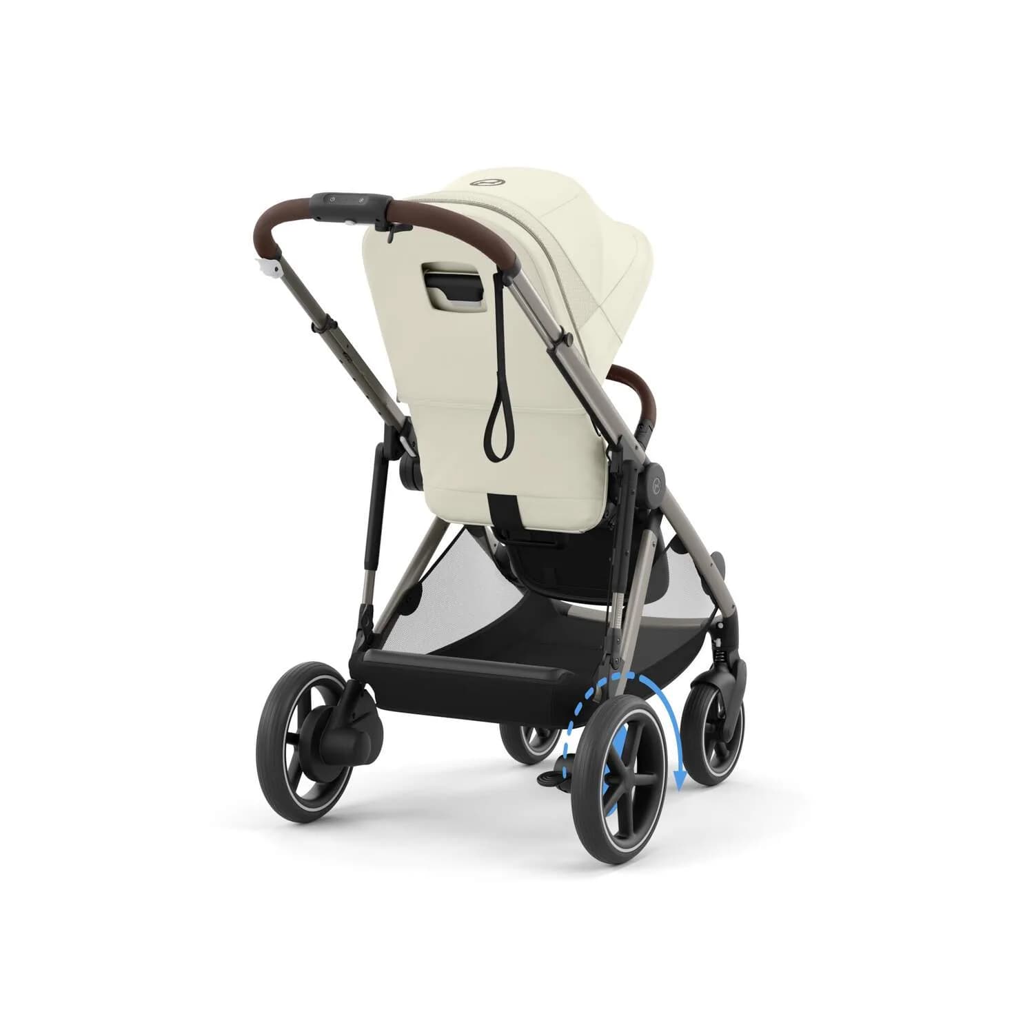 Коляска прогулянкова Cybex e-Gazelle S TPE 524000541 Seashell Beige фото 6 Коляска прогулянкова Cybex e-Gazelle S TPE 524000541 Seashell Beige фото 6