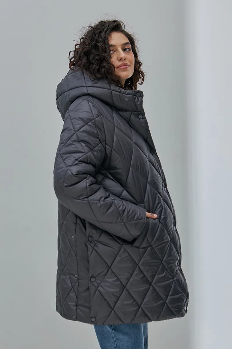 Куртка для вагітних S-XL Юла мама AKARI OW-43.021 -сірий фото 5 Куртка для вагітних S-XL Юла мама AKARI OW-43.021 -сірий фото 5