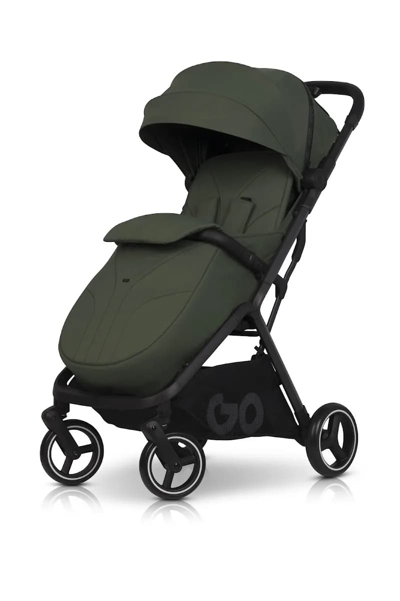 Коляска прогулочная EasyGo Hero Ebony W/EA/HERO/JG Jungle green фото 4 Коляска прогулочная EasyGo Hero Ebony W/EA/HERO/JG Jungle green фото 4