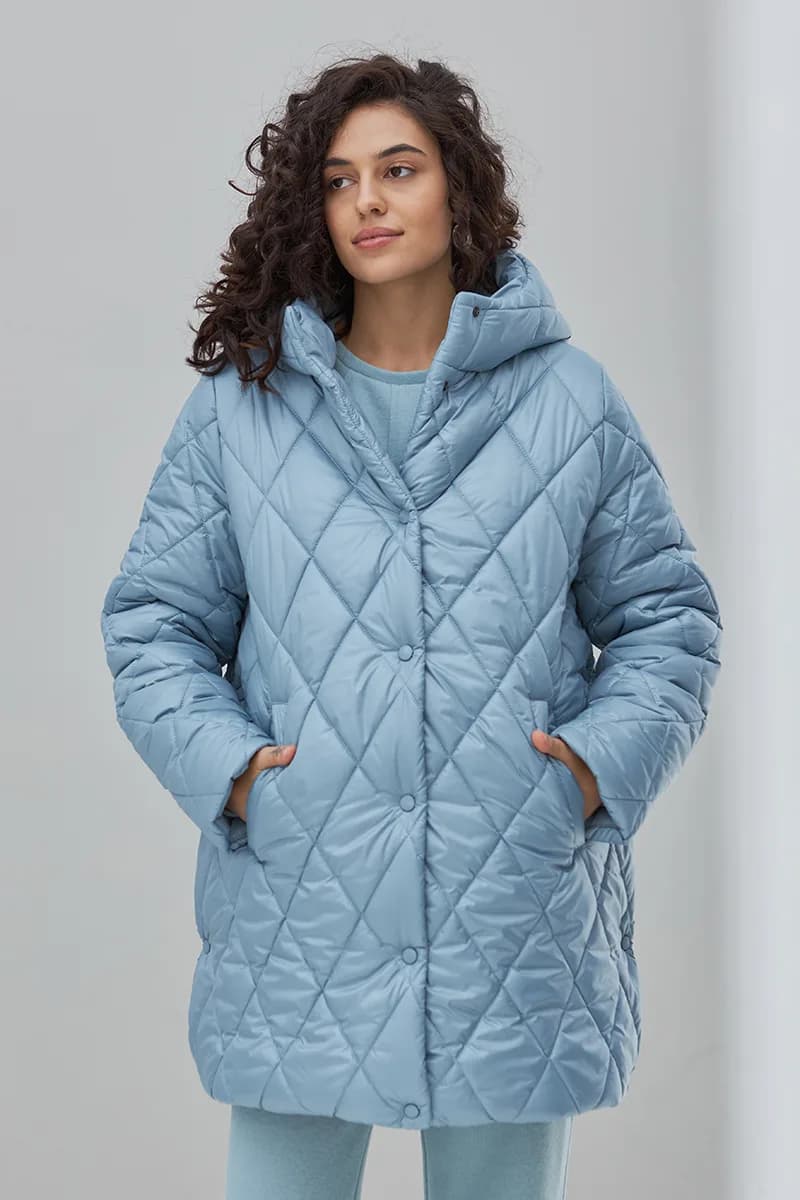 Куртка для вагітних S-XL Юла мама AKARI OW-43.022 -блакитний фото 2 Куртка для вагітних S-XL Юла мама AKARI OW-43.022 -блакитний фото 2