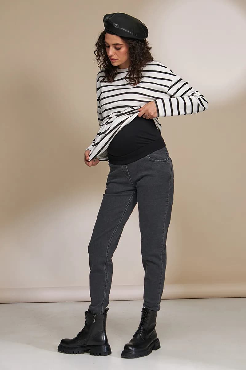 Джинси для вагітних S-XL Юла мама IVONNE DM-32.023 -сірий фото 10 Джинси для вагітних S-XL Юла мама IVONNE DM-32.023 -сірий фото 10