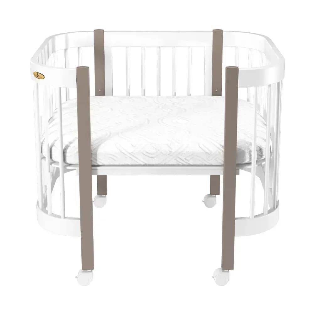 Ліжко-трансформер Royal Sleep Minimi 5в1 4002 біле/какао фото 2 Ліжко-трансформер Royal Sleep Minimi 5в1 4002 біле/какао фото 2