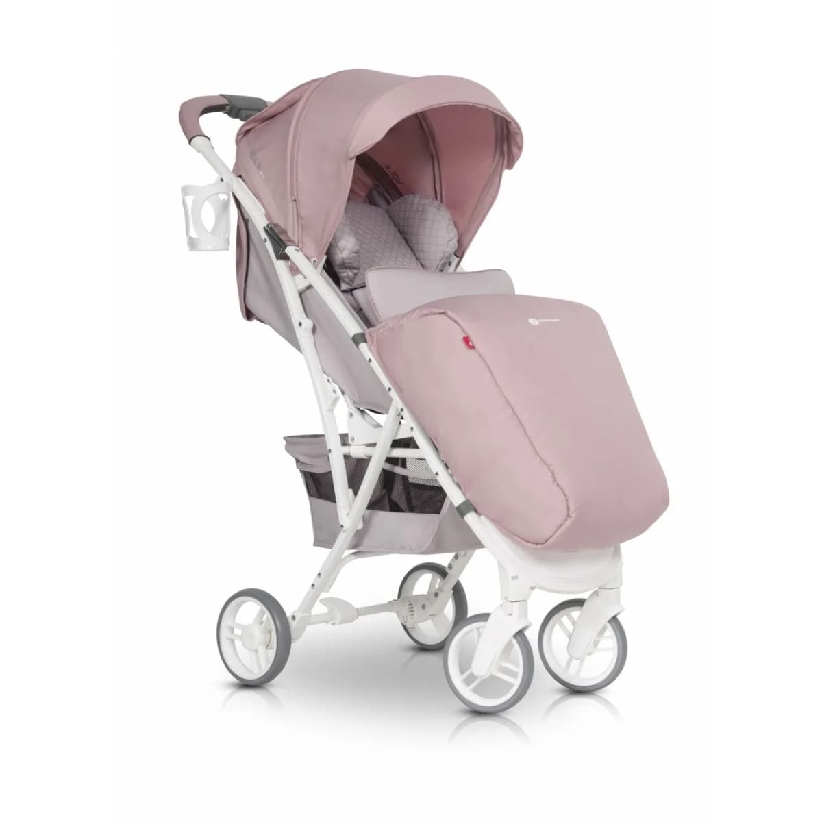 Коляска прогулочная EURO-CART Volt powder pink 9023-ECVP-16 фото 2 Коляска прогулочная EURO-CART Volt powder pink 9023-ECVP-16 фото 2