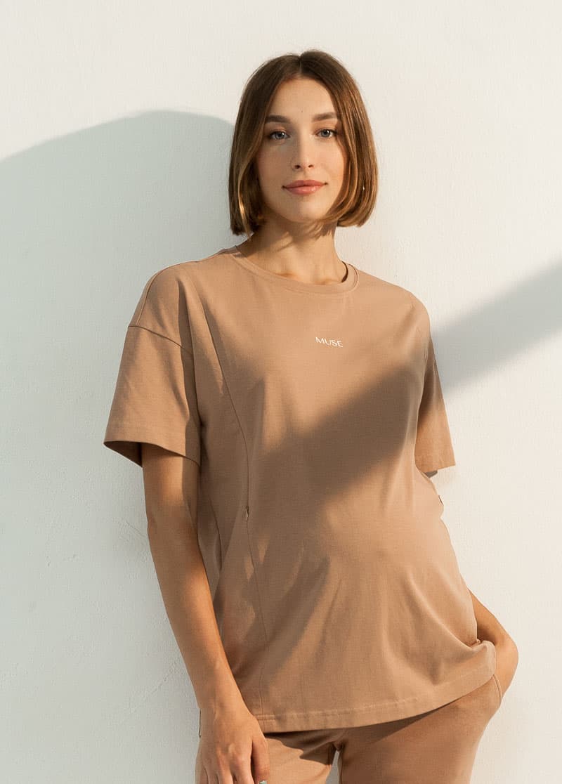 Футболка для вагітних і годування S-XL Юла мама Muse NR-31.052 Футболка для вагітних і годування S-XL Юла мама Muse NR-31.052