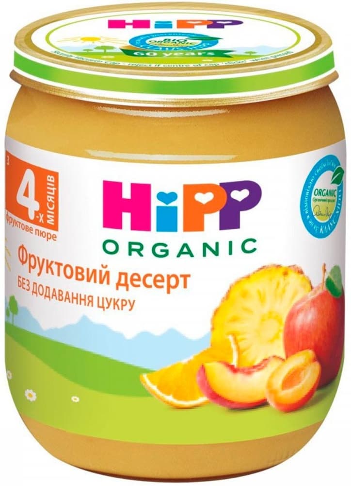 Пюре фруктовий десерт HIPP 125г 4224 Пюре фруктовий десерт HIPP 125г 4224