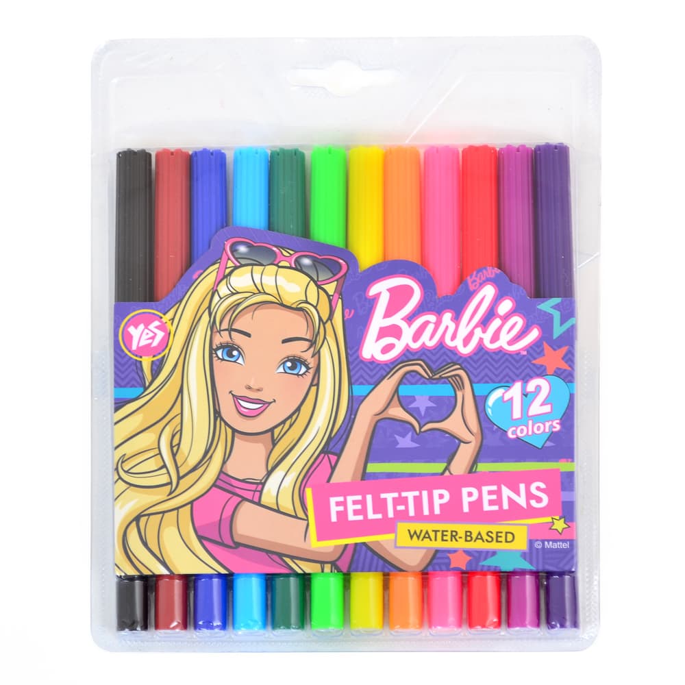 Фломастери 1Вересня Barbie 12кол 650275 Фломастери 1Вересня Barbie 12кол 650275