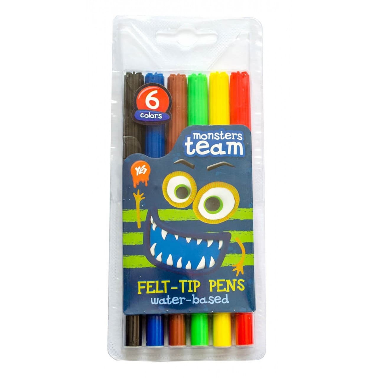 Фломастеры 1Вересня Monsters 6цв 650188 Фломастеры 1Вересня Monsters 6цв 650188