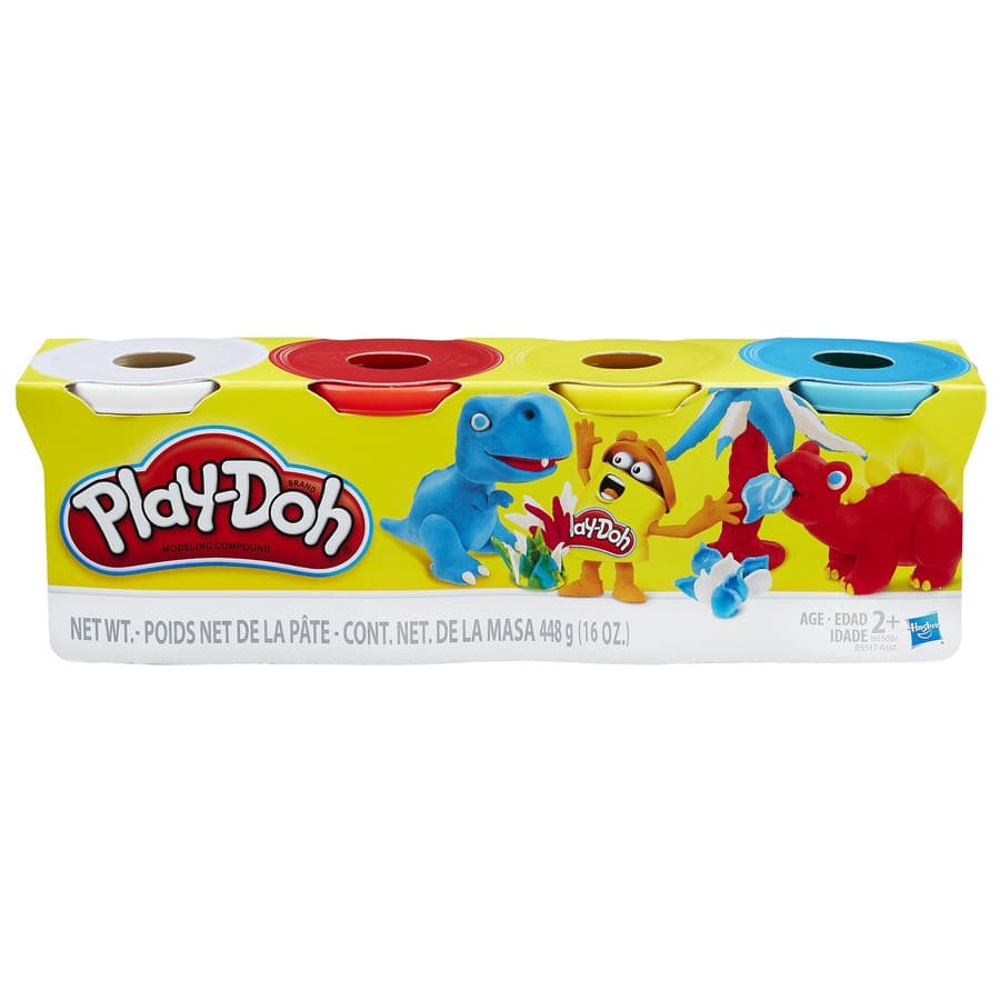 Масса для лепки Play-Doh 4 банки B5517 Масса для лепки Play-Doh 4 банки B5517