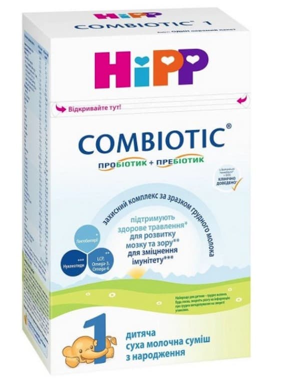 Смесь молочная HIPP Combiotic-1 500г 2431 Смесь молочная HIPP Combiotic-1 500г 2431