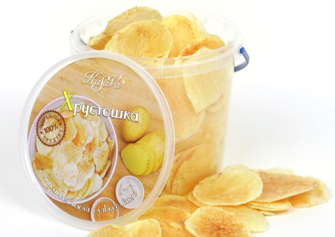 Чипсы картофельные Хрустошка 70г Kasava 124445 Чипсы картофельные Хрустошка 70г Kasava 124445