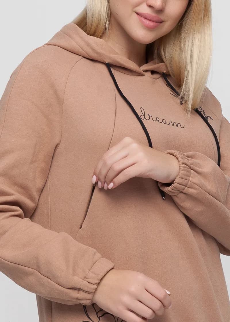 Толстовка для вагітних і годування S-XL Юла мама Terry SW-40.112 фото 2 Толстовка для вагітних і годування S-XL Юла мама Terry SW-40.112 фото 2