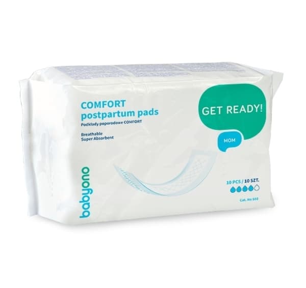 Прокладки послеродовые BabyOno Comfort 10шт 502 Прокладки послеродовые BabyOno Comfort 10шт 502
