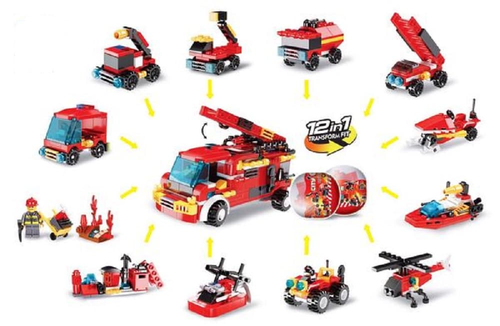 Конструктор MINDBOX City Fire в яйце K35A Конструктор MINDBOX City Fire в яйце K35A