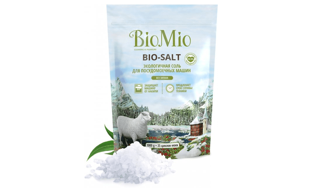 Сіль Bio Mio для посудомийної машини 1000г 510.04162.0101 Сіль Bio Mio для посудомийної машини 1000г 510.04162.0101
