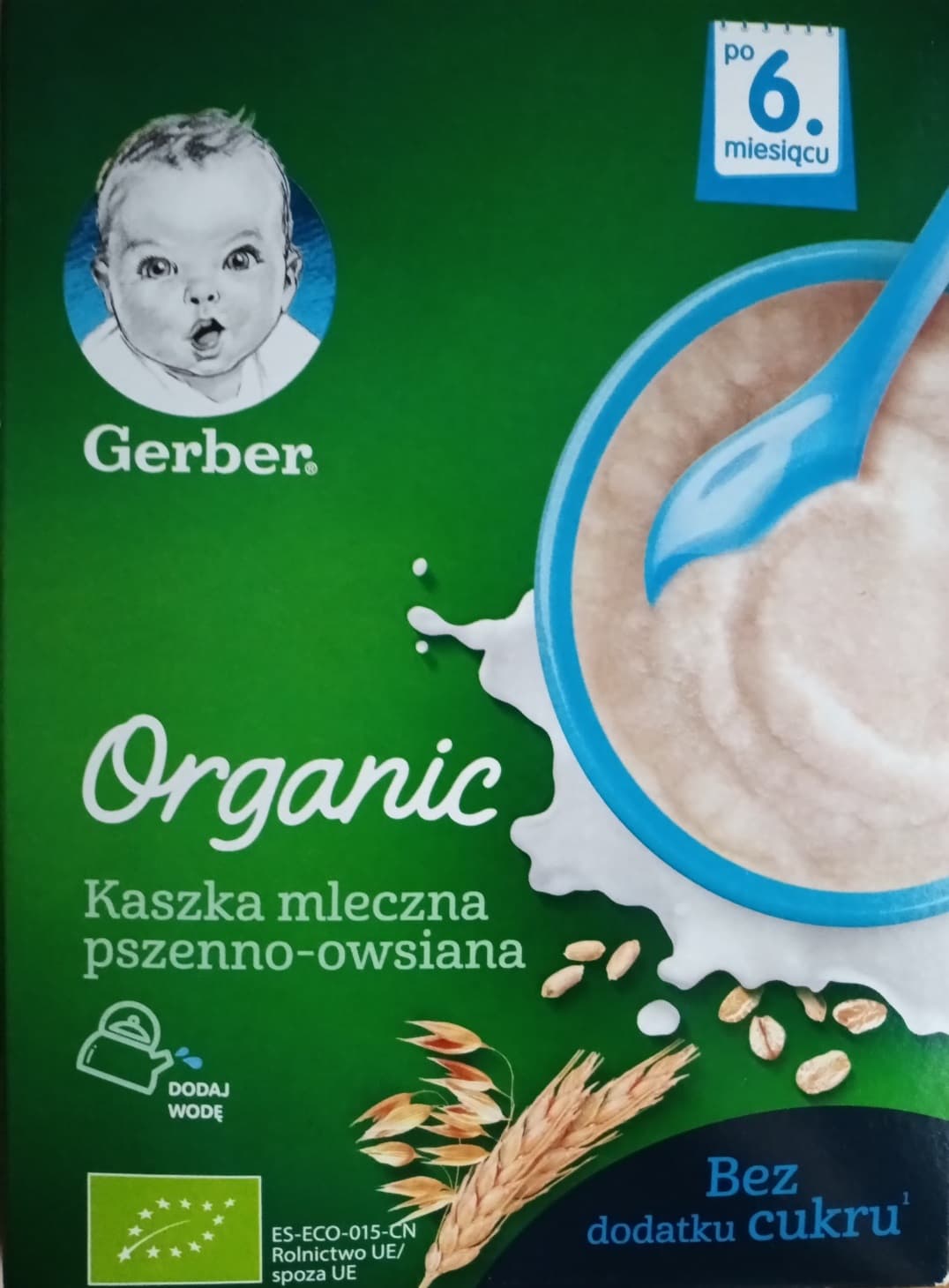 Каша молочная Gerber Organic пшенично-овсяная 240г 880657 Каша молочная Gerber Organic пшенично-овсяная 240г 880657