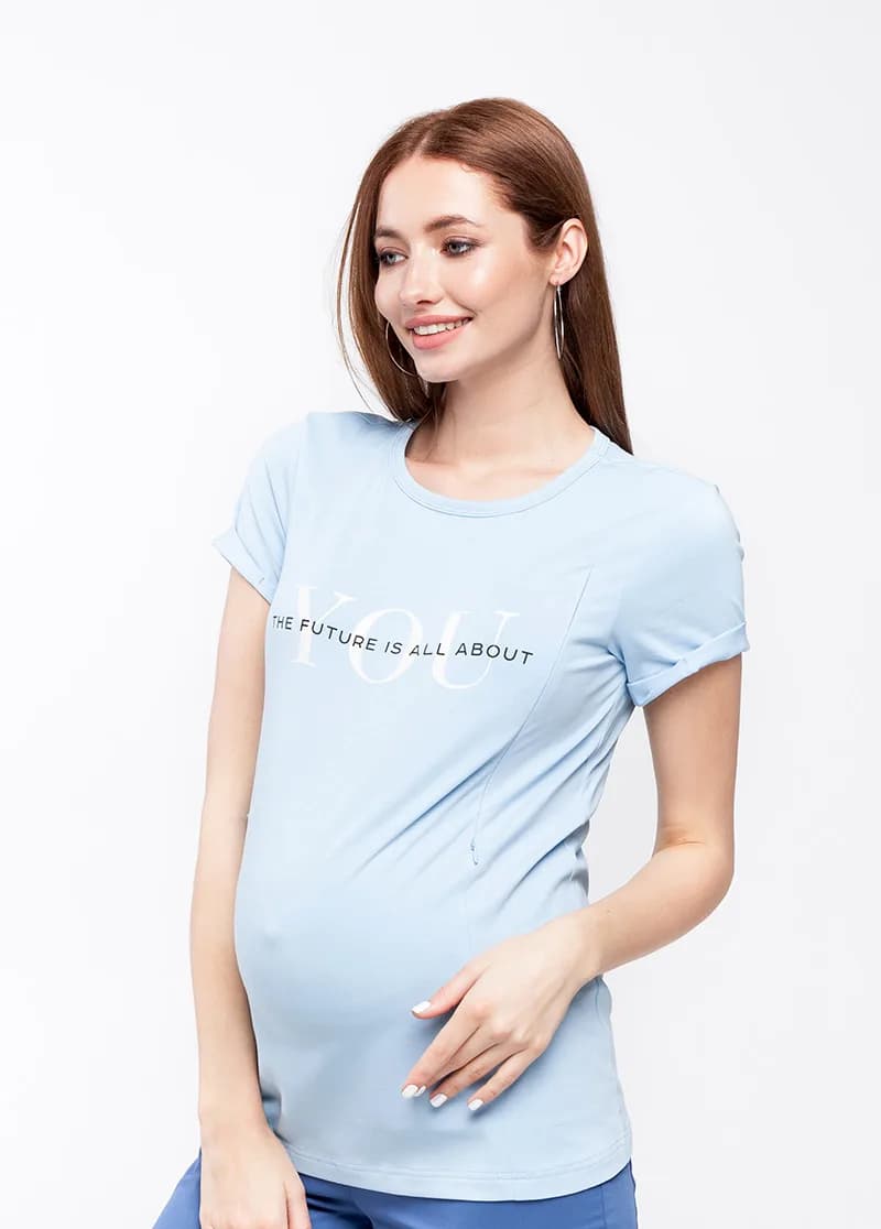 Футболка для вагітних і годування S-XXL Юла мама Donna NR-20.071 фото 2 Футболка для вагітних і годування S-XXL Юла мама Donna NR-20.071 фото 2