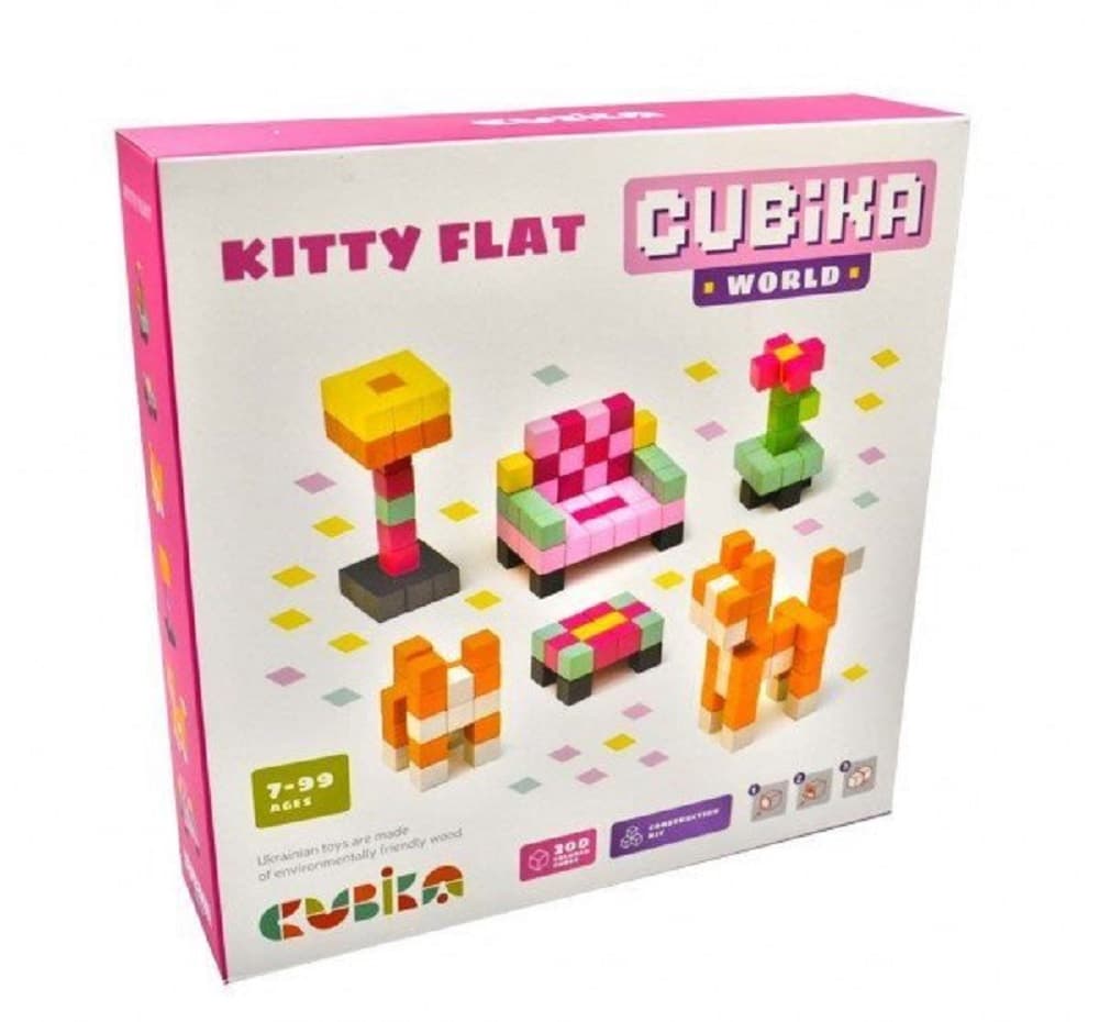 Конструктор деревянный CUBIKA Кошкин дом 15313 Конструктор деревянный CUBIKA Кошкин дом 15313