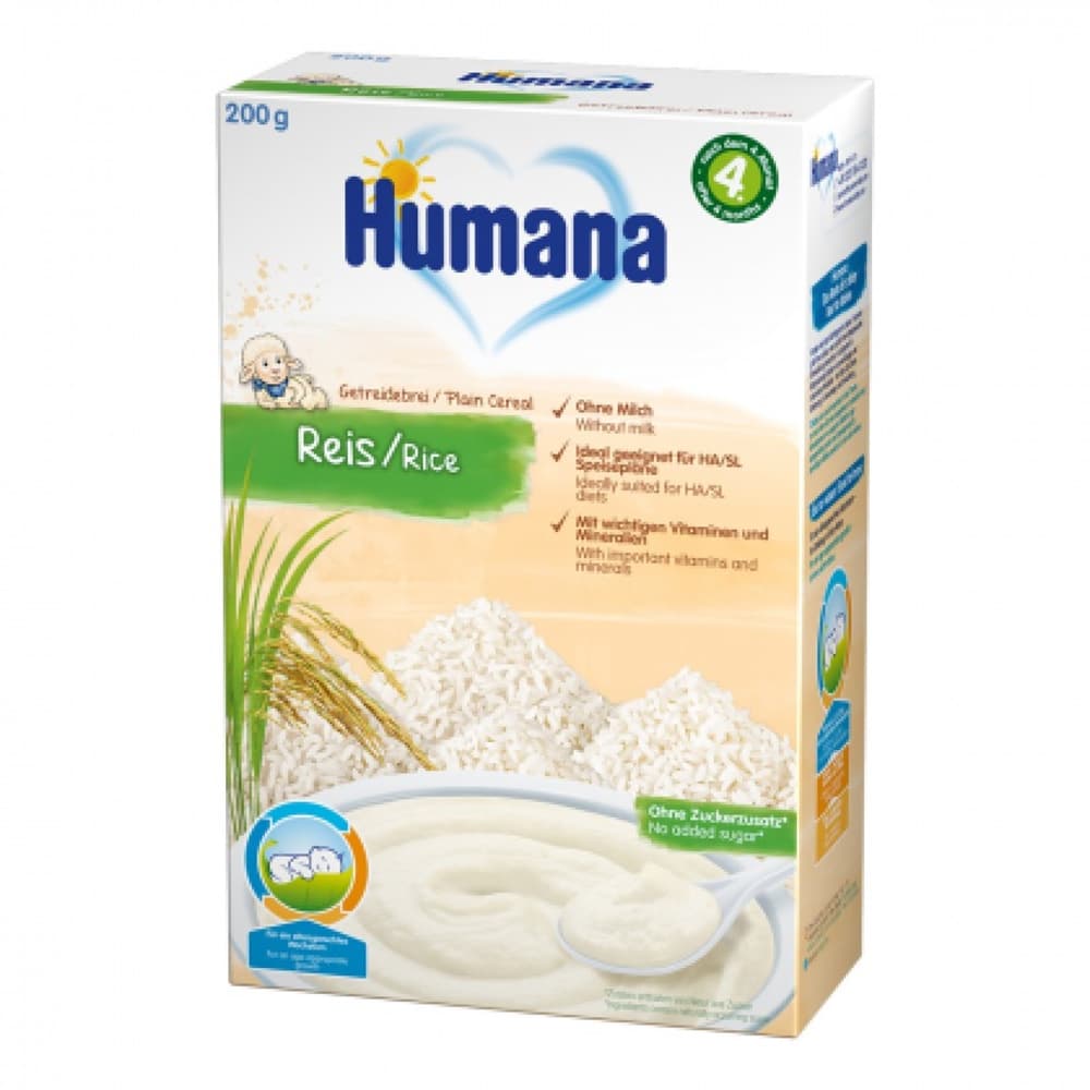 Каша безмолочна органічна рисова Humana 200г 109057 Каша безмолочна органічна рисова Humana 200г 109057