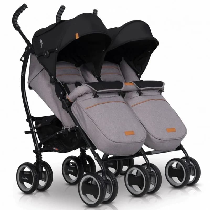 Коляска прогулочная для двойни EasyGo Comfort Duo 9023-EGCD-06 фото 2 Коляска прогулочная для двойни EasyGo Comfort Duo 9023-EGCD-06 фото 2